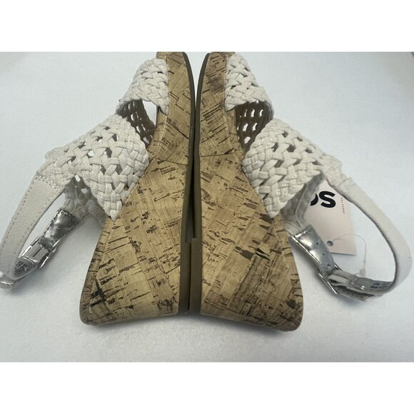 New SO Adriene Girls Chunky Wedge Peep Toe Strappy Sandals 13 Kids boho b - Picture 5 of 12